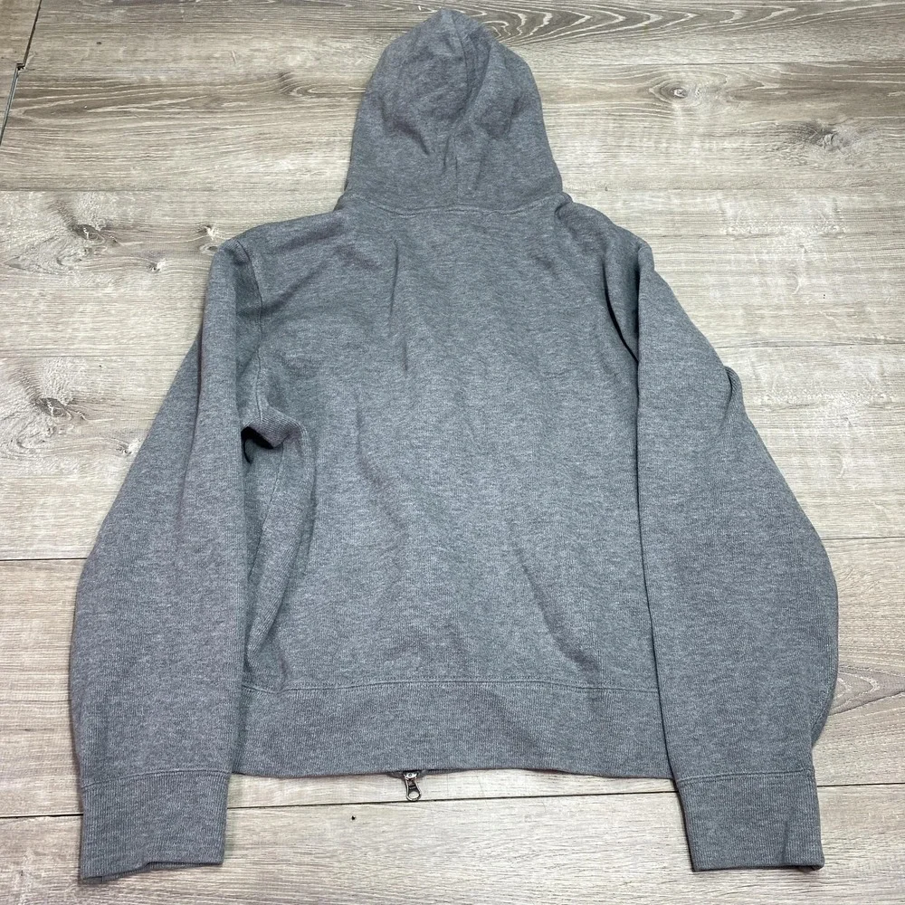 Polo Ralph Lauren‎ Hoodie Mens Large Gray Cotton Full Zip Pony Logo Sweatshirt